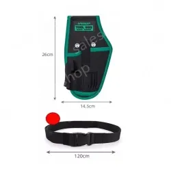 Model B: 1 electric drill bag/4 bit bags/battery pack+belt