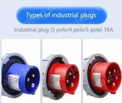 4 pole 63A Surface mounted socket