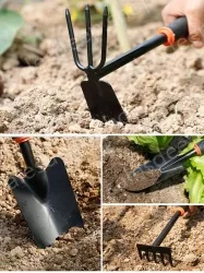Soil shovel + dual-purpose nail rake hoe