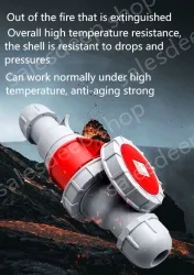 4 pole 63A Surface mounted socket