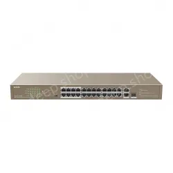 24FE+2GE/1SFP Rackmount Switch With 24-Port PoE