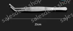 Stainless steel tweezers Curved round head (thick) 25cm