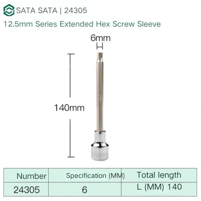 Dafei 6mm with a total length of 140mm-24305