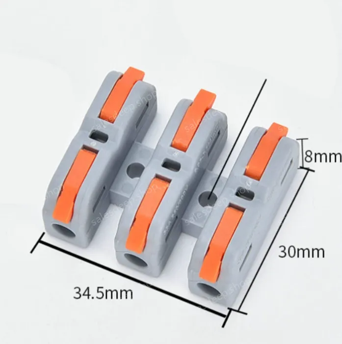 Quick terminal blocks-The SCH-3 can be fixed with three inlets and three outs