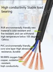 5 core 4 core 2 core sensor cable 20 AWG 4 pole