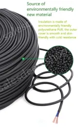 5 core 4 core 2 core sensor cable 20 AWG 4 pole